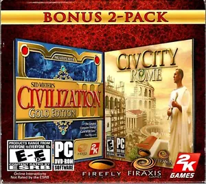 Sid Meier's Civilization III 3 Gold & CivCity Rome Pc New Vista XP Best Strategy - Picture 1 of 2