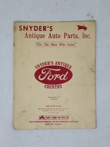 Snyder’s Antique Auto Parts inc. Ford Country Vintage Catalog Book 1976 - Bild 1 von 8