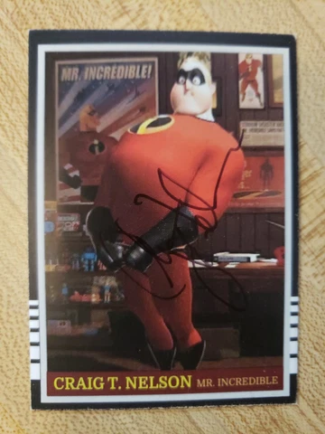 Craig T. Nelson Custom Signed Card - Mr. Incredible from The Incredibles Cover