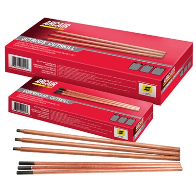 ARCAIR by ESAB 5/16" x 12" Carbon Gouging Rods Copperclad DC Electrodes 50pc