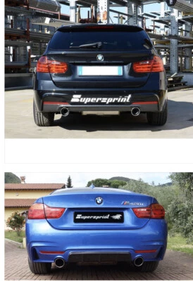Silenciador resonador escape SUPERSPRINT BMW 09-16 F30 328xi sedán N26 F31 CATBACK Foto 1 de 4