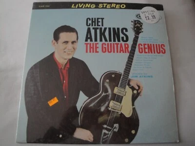 Chet Atkins THE GUITAR GENIUS vinyl record 1963 RCA Camden STEREO CAS 753 EX/EX - Image 1 of 2