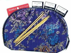 HiyaHiya ::Bamboo 6" Double Pointed Sock Set with Accessory Case:: Brand New - Picture 1 of 1