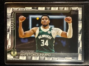 2025-26 Topps #54 Giannis Antetokounmpo Tip Off Bucks  - Picture 1 of 2