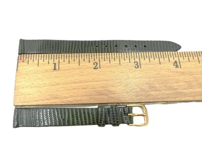 NOS Speidel 11mm/R Gray Genuine Royal Lizard Watch Band Strap 231-330 (B326) Foto 1 de 3