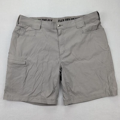 Pantalones Cortos Duluth Trading Para Hombre 42 Gris Seco sobre la Mosca Flex 9 Pulgadas Entrepierna Carga Foto 1 de 4