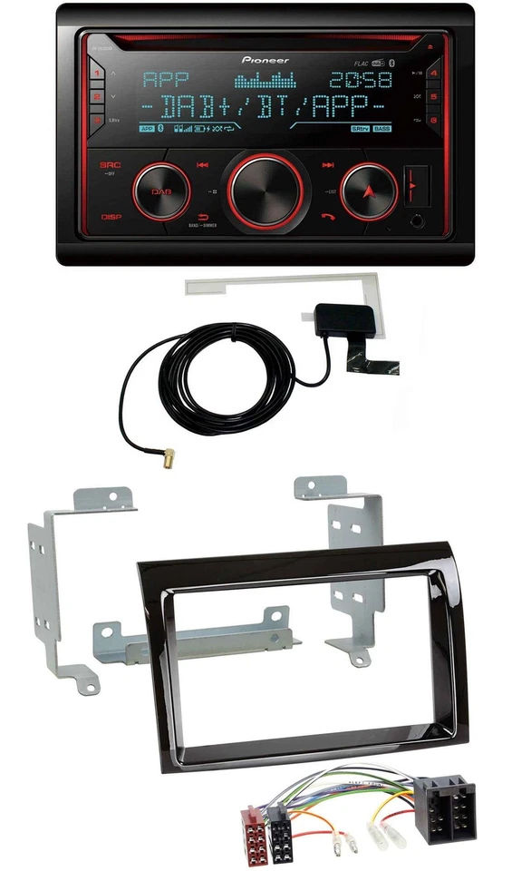 Pioneer 2DIN MP3 DAB USB CD Bluetooth Autoradio für Peugeot Boxer Citroen Jumper - Bild 1 von 4