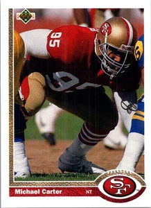 1991 Upper Deck #407b Michael Carter 10003874 - Picture 1 of 2