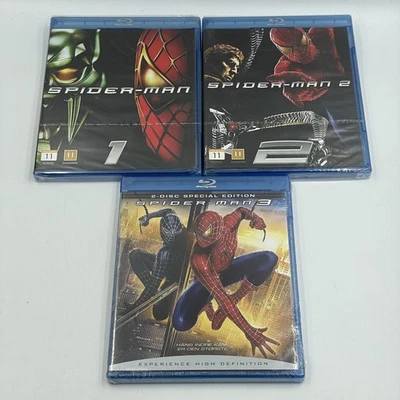 Spider-Man / Spider-Man 2 / Spider-Man 3 [Blu-Ray] EU Releases • New & Sealed - Image 1 of 4