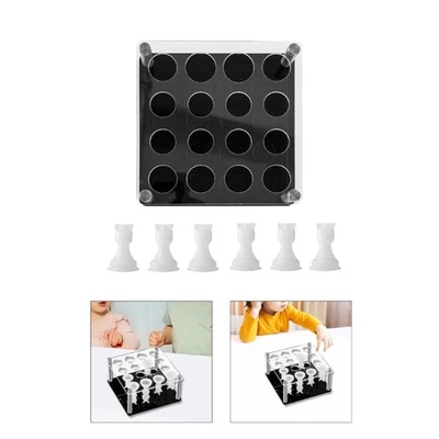 Elegant Chess Pieces Display Acrylic Holder for Silicone Molds Game Accessories - Image 1 of 4