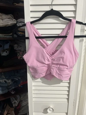 PINK BRA/crop • NWOT • SZ SMALL - Image 1 of 4