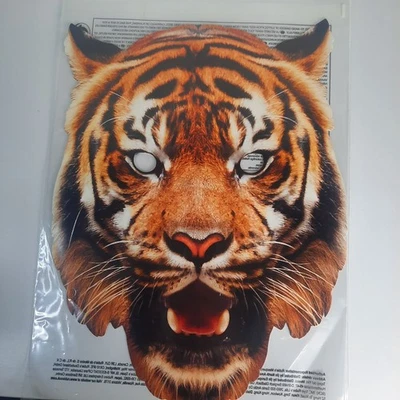 NEW Rubies Tiger Cardboard Mask, Mask-Arade 11" Paper Party Mask, Animal Costume - Image 1 of 4