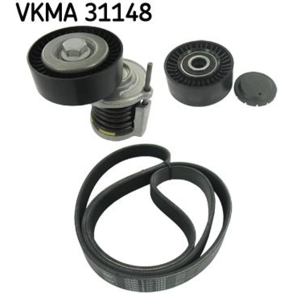 SKF Spannrollensatz für den Nebentrieb VW VKMA31148