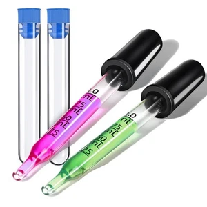Pack de 2 pipetas para gotas para ojos, 1 ml, gotero de vidrio, pipeta para aceite esencial, 66678 - Imagen 1 de 7