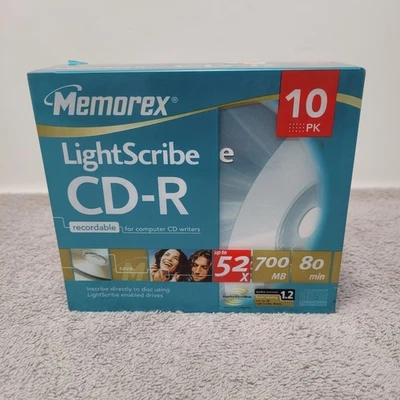 Memorex LightScribe CD-R 10 Pack 52X 700 MB 80 Minute Recordable for CD Writers - Image 1 of 4