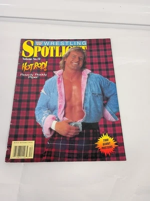 WWF Wrestling Spotlight Volume No 12 1991 Hot Rod Rowdy Roddy Piper  - Image 1 of 2