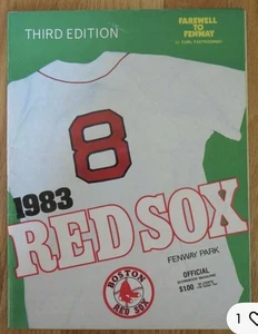 1983 CARL YASTRZEMSKI Program Last GM/Hit 3491 BOSTON RED SOX CONIGLIARO Story⚾️ - Picture 1 of 10