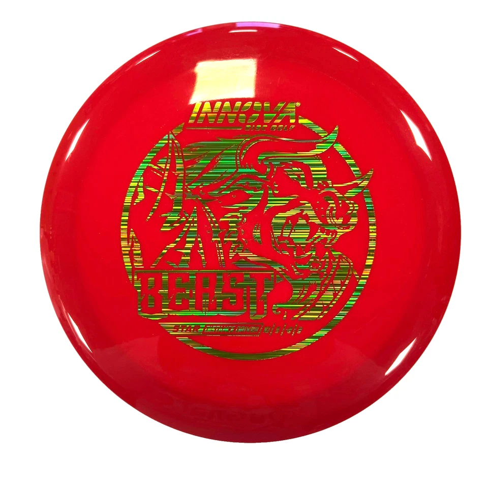 NEW DISC GOLF INNOVA STAR BEAST DISTANCE DRIVER 171g RED W/ HOLO FOIL - Image 1 of 1