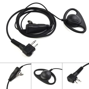 Headset D earpiece Microphone Black Security Patrol Useful Accessories - Picture 1 of 9