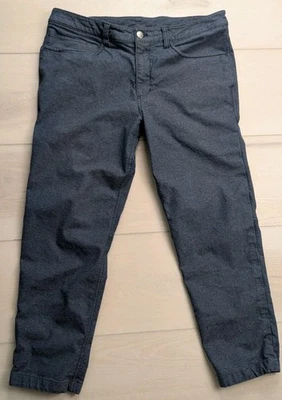 Lululemon ABC Pant Mens 34x26 Slim Tech Canvas Heathered Deep Navy Blue M5609S - Image 1 of 4