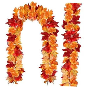 Artificial Fall Garland Maple Leaf, Hanging Vine Garland Artificial Fall 2 - Picture 1 of 7