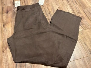 Pantalones de corte bota tiro alto rendimiento calce relajado J.Jill para mujer 14 altos marrón nuevos - Imagen 1 de 5