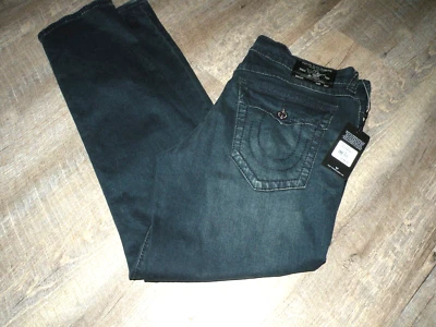 Pantalones de mezclilla ajustados relajados Geno True Religion World Tour para hombre talla 36X33 nuevos con etiquetas Foto 1 de 4