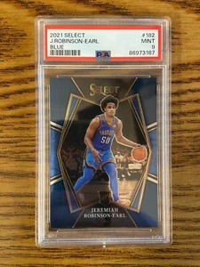 PSA 9 2021 Panini Select Jeremiah Robinson-Earl #182 Blue Premier Level Rookie - Bild 1 von 2