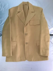 Vintage Pioneer Wear Herren Goldgelb Western Blazer Anzug Mantel Jacke 42R - Bild 1 von 6