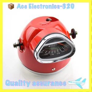 For Honda CL5065/90 S50 CD50/70 SL90 S90 CS90 Red Headlight Speedometer Odometer - Picture 1 of 5