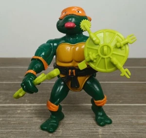 Vintage 1989 Rock N' Roll Michaelangelo Teenage Mutant Ninja Turtles TMNT Figure - Picture 1 of 7