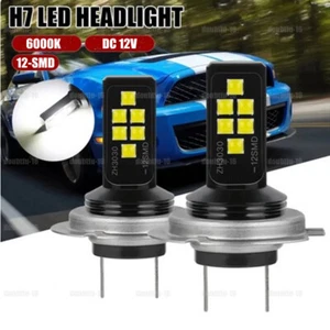 2pcs H7 LED Car Headlight Lamp High Low Beam Lights Bulbs 240W 6000K Accessories - Picture 1 of 15