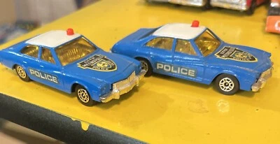 Corgi Juniors (2)  Blue Buick Regal 1:64 Diecast Superman Metropolis Police - Image 1 of 4
