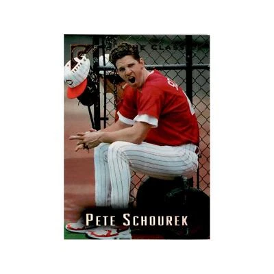 Pete Schourek 1996 Topps Gallery #49 Cincinnati Reds Baseball Card NM - Image 1 of 3