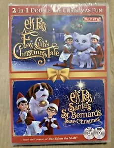 NEW Elf Pet's 2-1 DVD Christmas Movie Fox Cub's Tales & Santa's Save Christmas - Picture 1 of 5