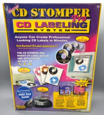 SISTEMA DE ETIQUETADO PRO CD-R - KIT CD STOMPER - NUEVO Precintado Foto 1 de 2