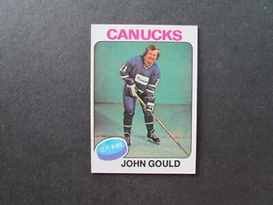1975-76 Topps Hockey Karte #266 John Gould - Bild 1 von 2