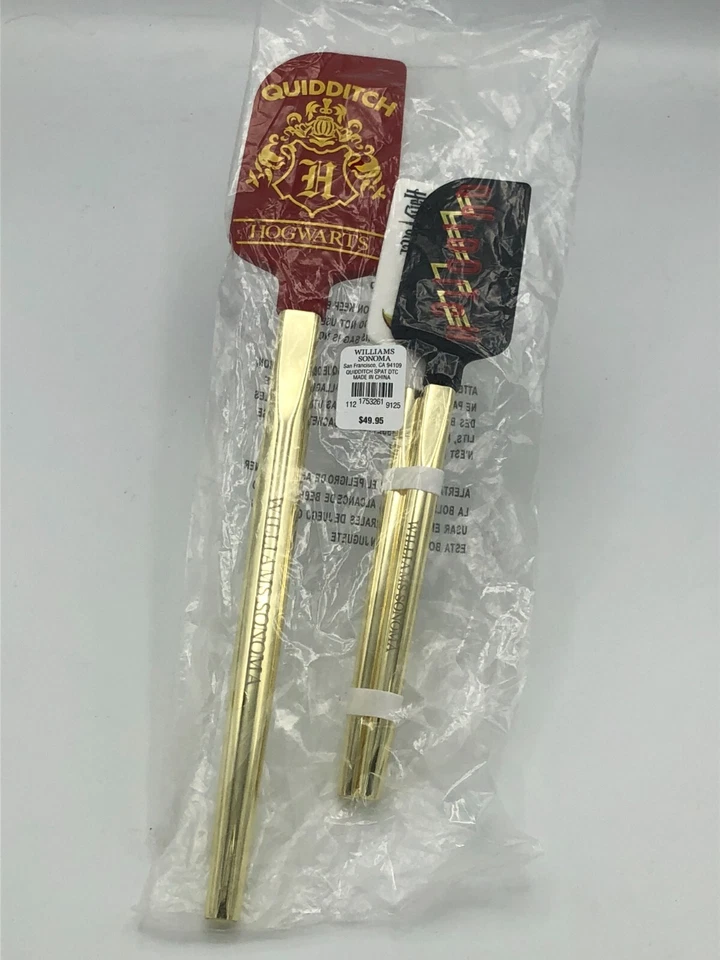 Williams Sonoma Harry Potter Gold Spatula Set Quidditch, Snitch, Set of 3 NIP - Image 1 of 4