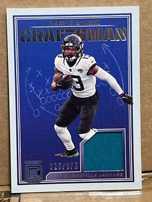 2023 Donruss Elite Craftsman Cloth Christian Kirk #/375 # 13 Jacksonville Jaguar - Image 1 of 3