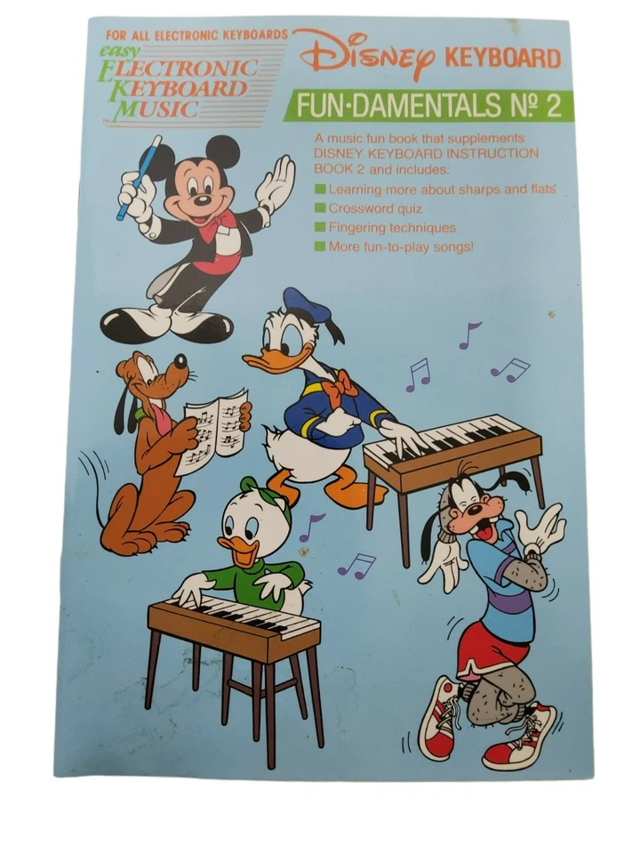 Vintage 1989 By Hal Leonard Publishing Disneys Electronic Keyboard Fun-Damentals - Image 1 of 1