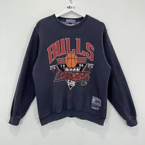 Chicago Bulls NBA 1996 Champions Sweatshirt S Mitchell & Ness Hardwood Classics - Picture 1 of 10