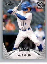 2021 Leaf Draft #42 Matt McLain RC Rookie Baseball Card Cincinnati Reds ID:29440