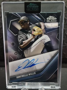 2023 Topps cromo negro carcasa refractor automático/150 Dontrelle Willis - Imagen 1 de 2