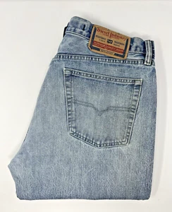 Diesel Kratt Jeans W35 L32 Mens Blue Relaxed Straight Fit Baggy Denim - Picture 1 of 17