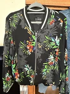 Outerwear Floral Zip-up Bomber Jacket size 6 - Picture 1 of 4