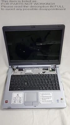 FOR PARTS / SCRAP!! Sony pcg-k315b 15.4" Intel Celeron Laptop FULL SPECS UNKNOWN - Image 1 of 4