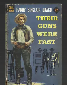 Harry Sinclair Drago old 1956 Dell Westerns cowboys PB #919 Their Guns Were Fast - Foto 1 di 3
