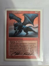Christopher Rush Signed Granite Gargoyle Mtg NM