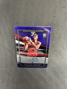 2021-22 Panini Impeccable Scottie Barnes Stainless Stars Blue Auto /75 Raptors - Picture 1 of 2