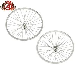 ALTALINE 26" X 2.125 CRUISER FRONT OR COASTER WHEEL 36 SPOKE 12G 3/8 AXLE SILVE. - Picture 1 of 3